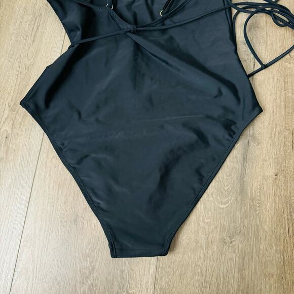 Code B Lanzarote One Piece Swim in black cinche wrack string soze 5 (fits sz. 14 - Picture 8 of 11